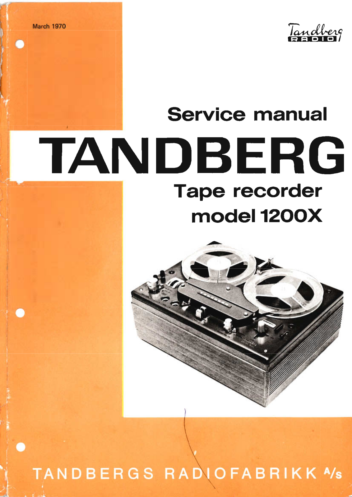 Tandberg 1200-X Service Manual