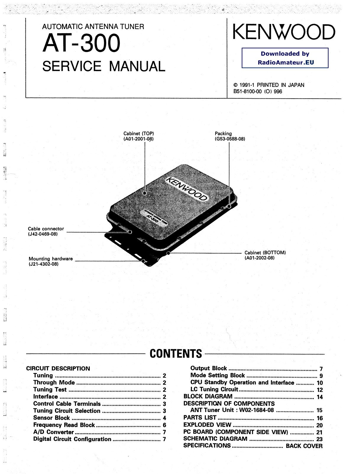 KENWOOD LSK 300 User Manual