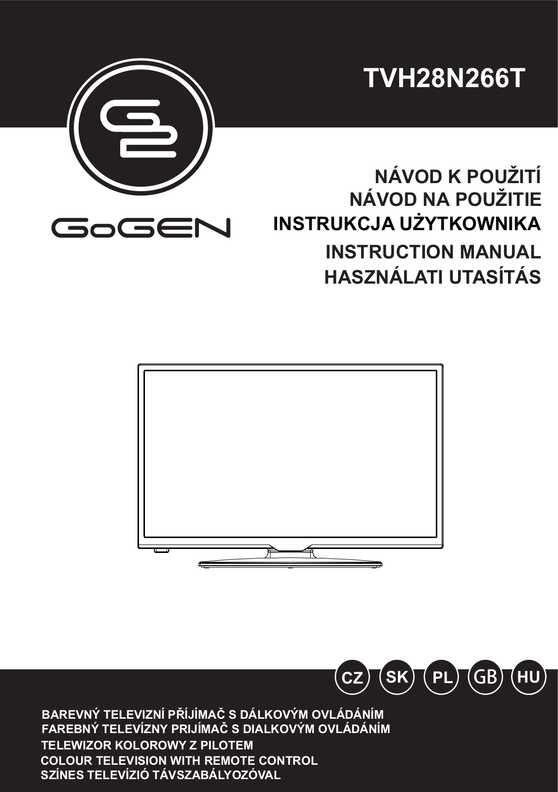 GoGEN TVH 28N266T User Manual