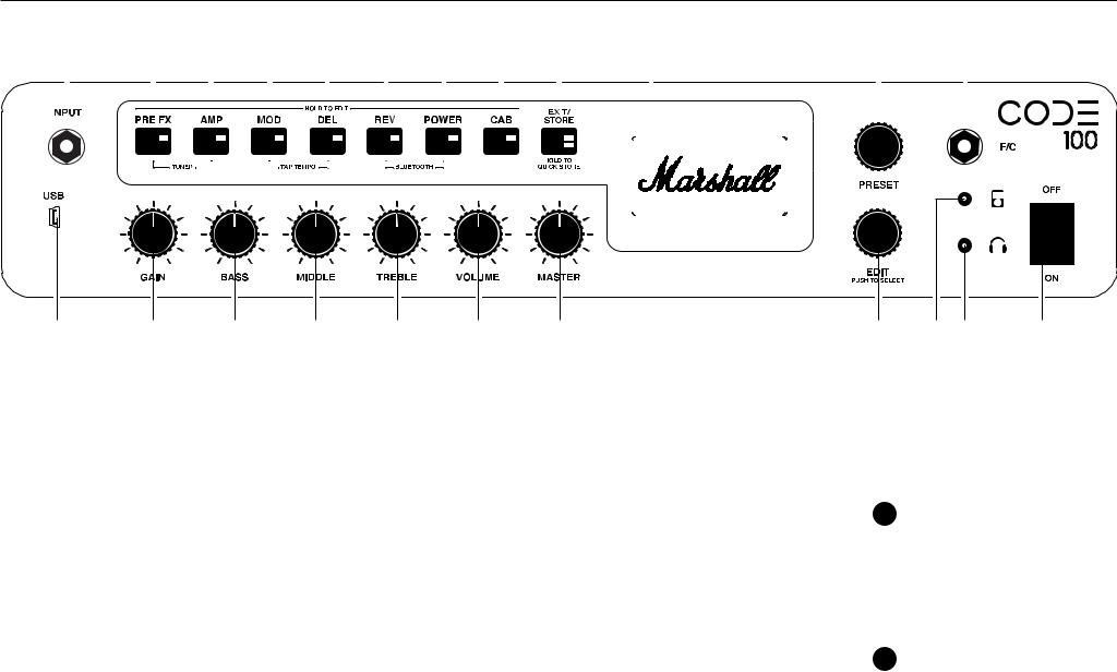 Marshall Code 100, Code 100H OWNER’S MANUAL