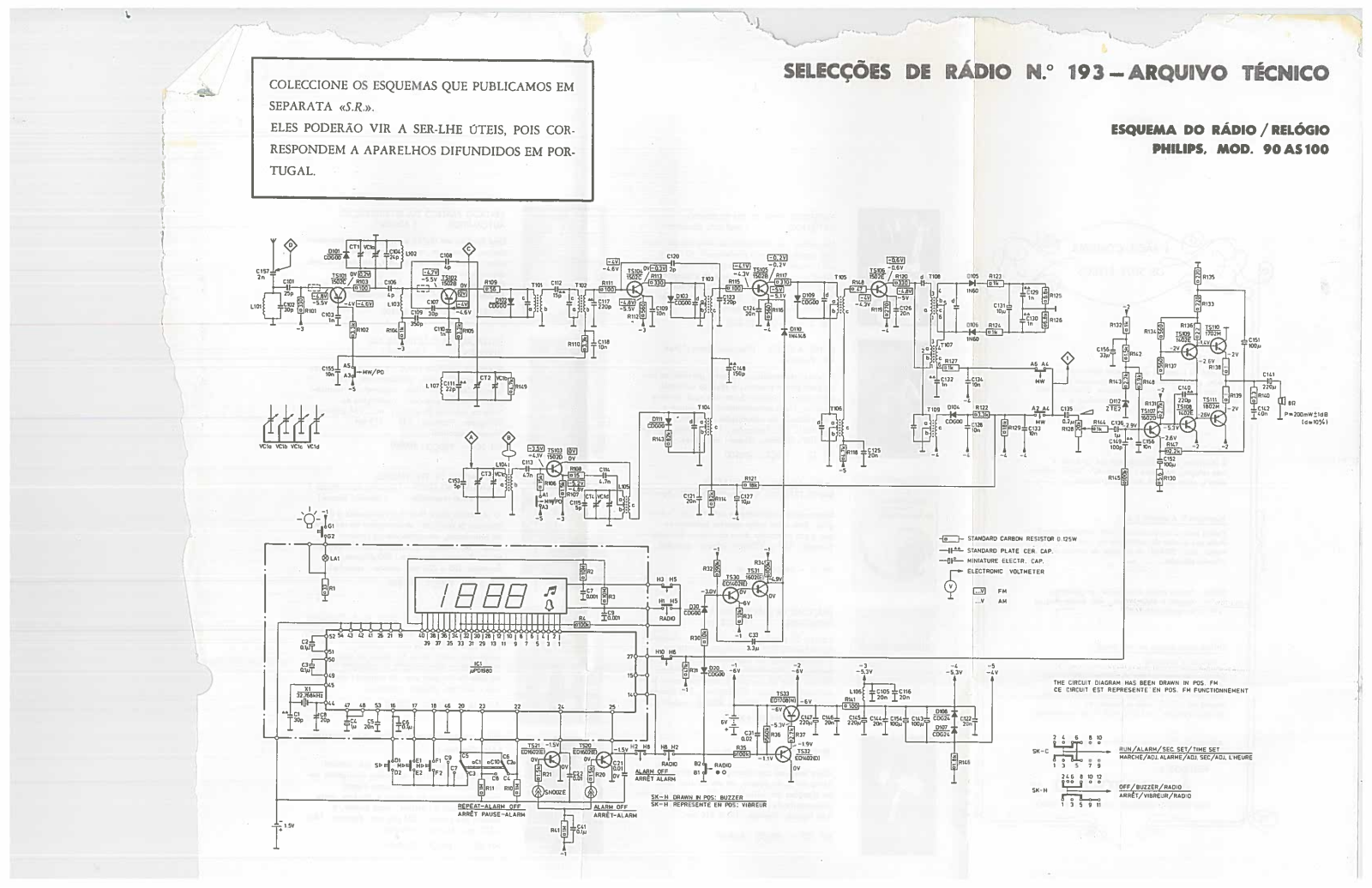 Philips 90AS100 Schematic