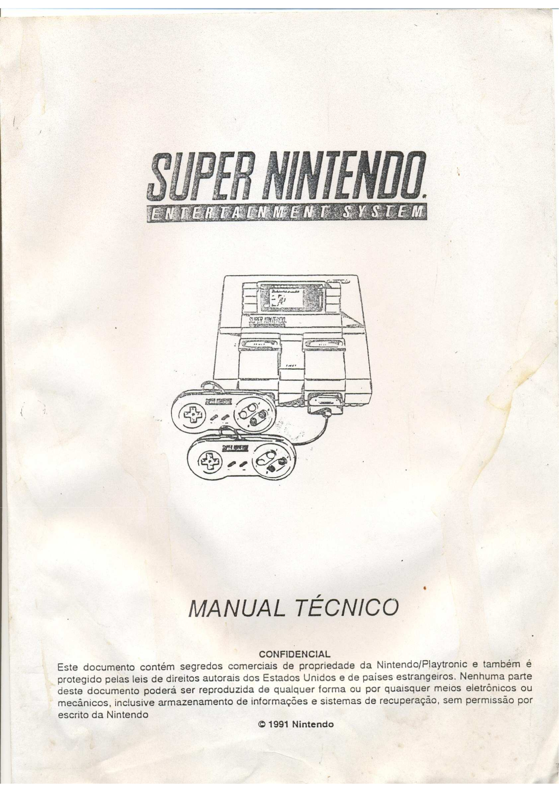 Nintendo Super Nintendo Manual Tecnico