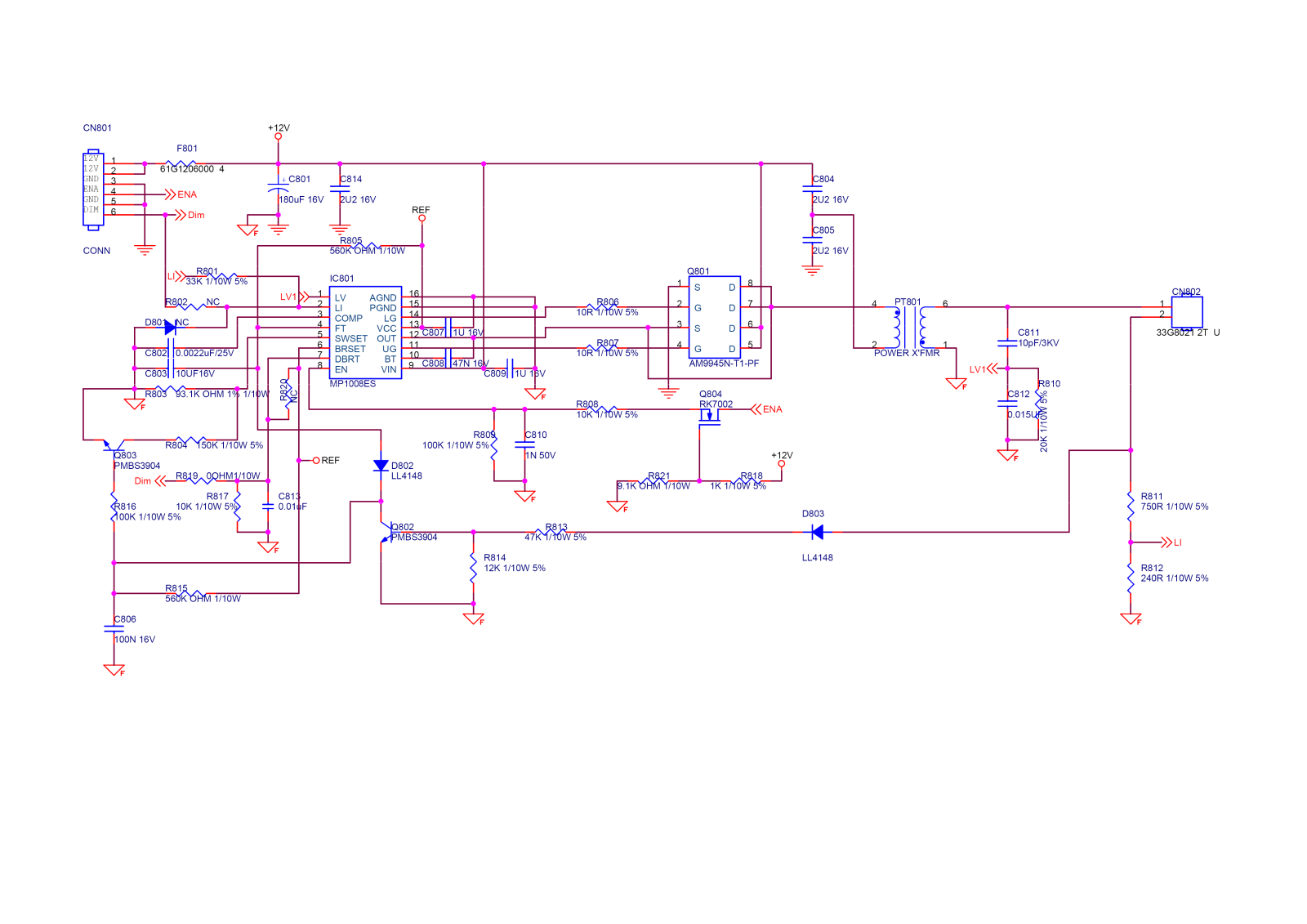 Victory Electronics 715G3854 schematic