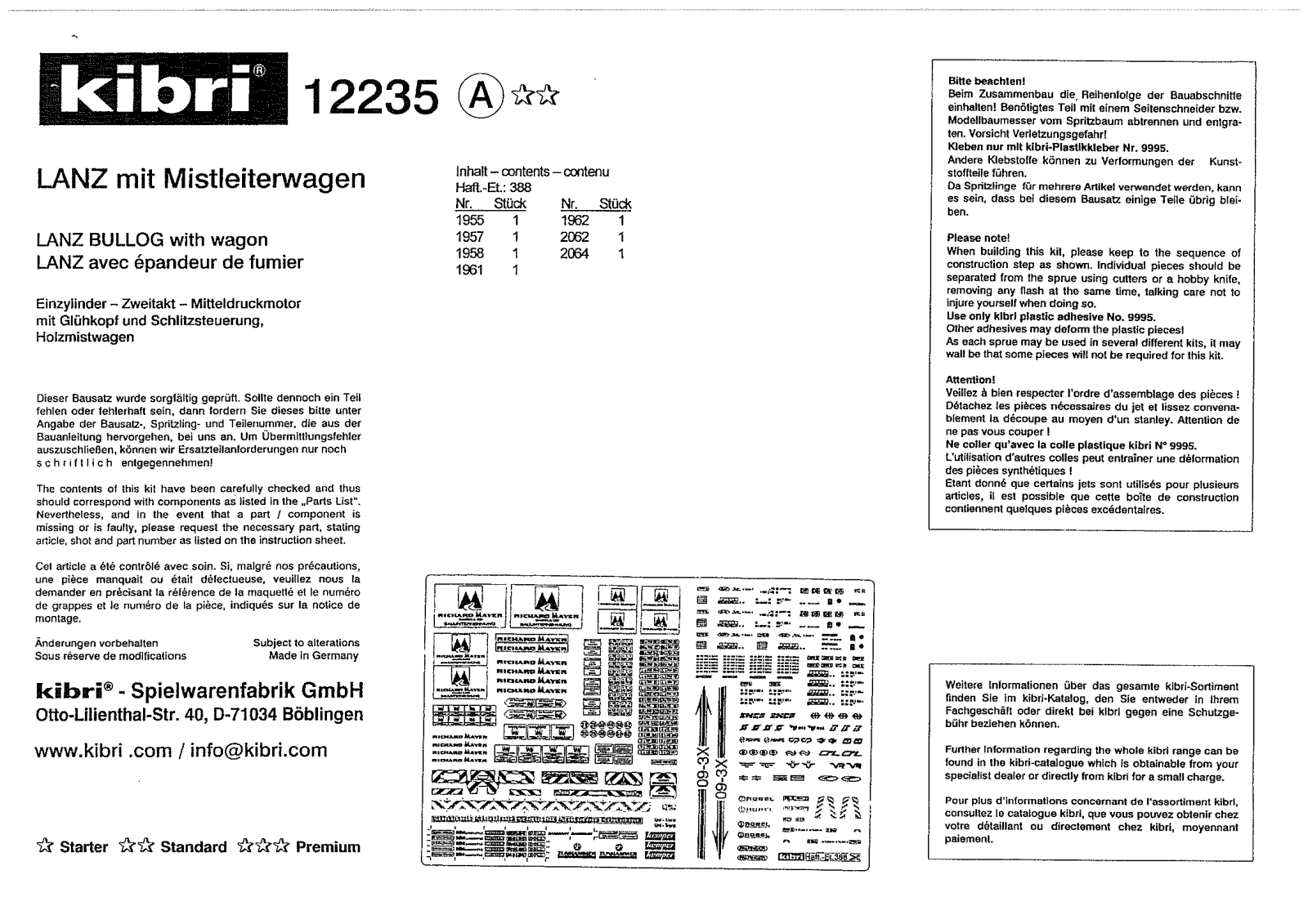 Kibri 12235 User Manual