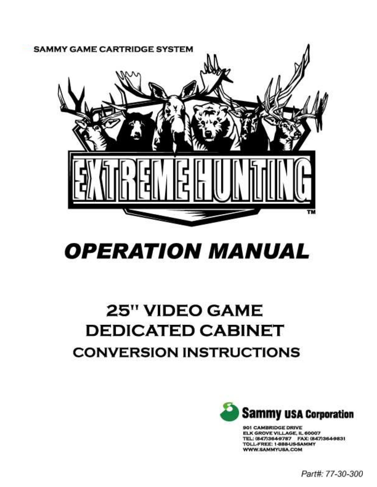 Sega EXTREME HUNTING 1 User Manual