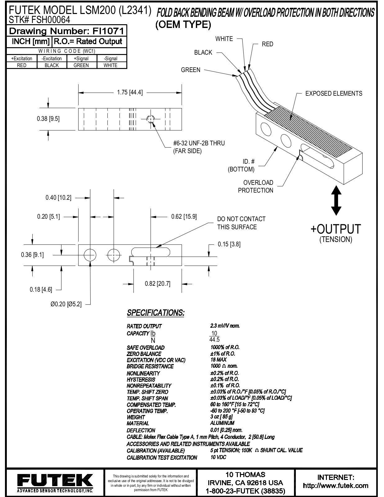 FUTEK LSM200 Service Manual