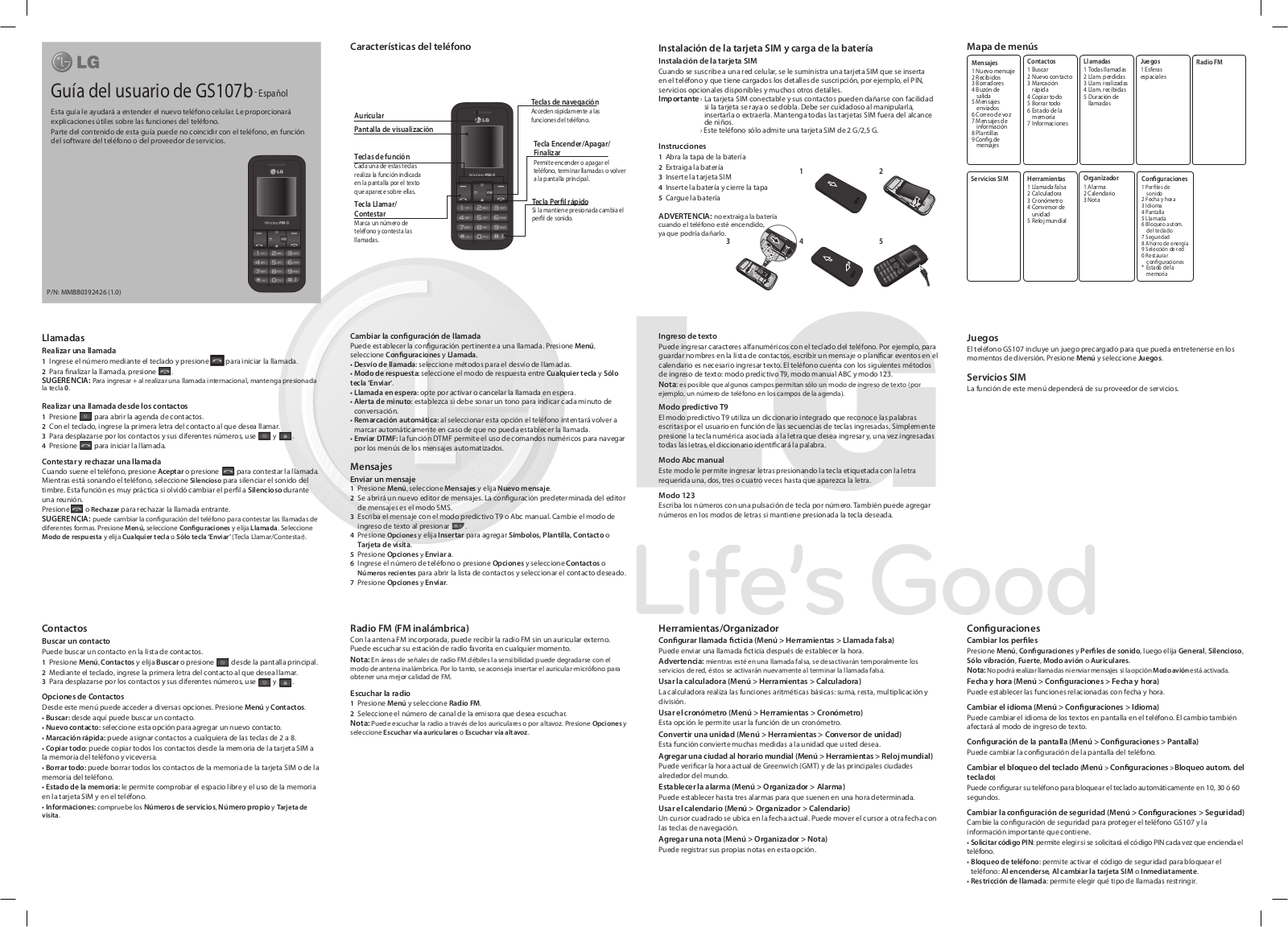 LG GS107B User manual