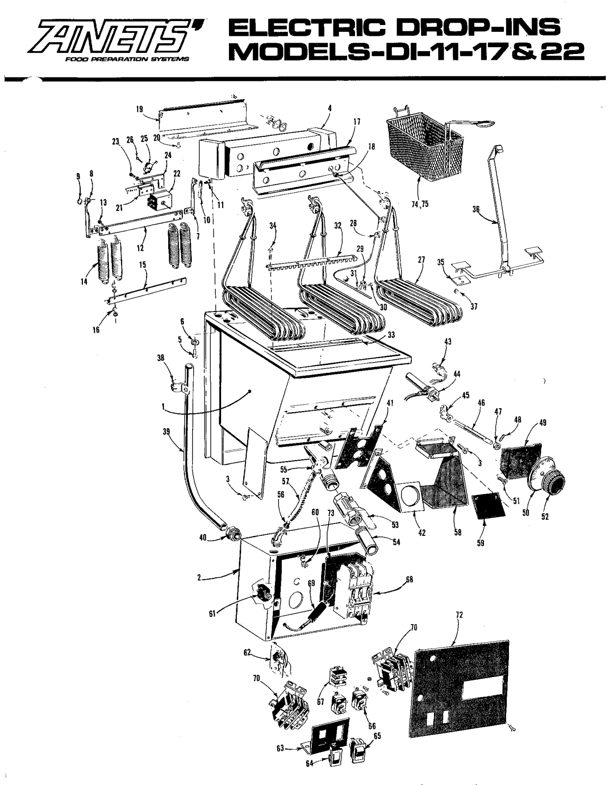 Anets DI--22 Parts List