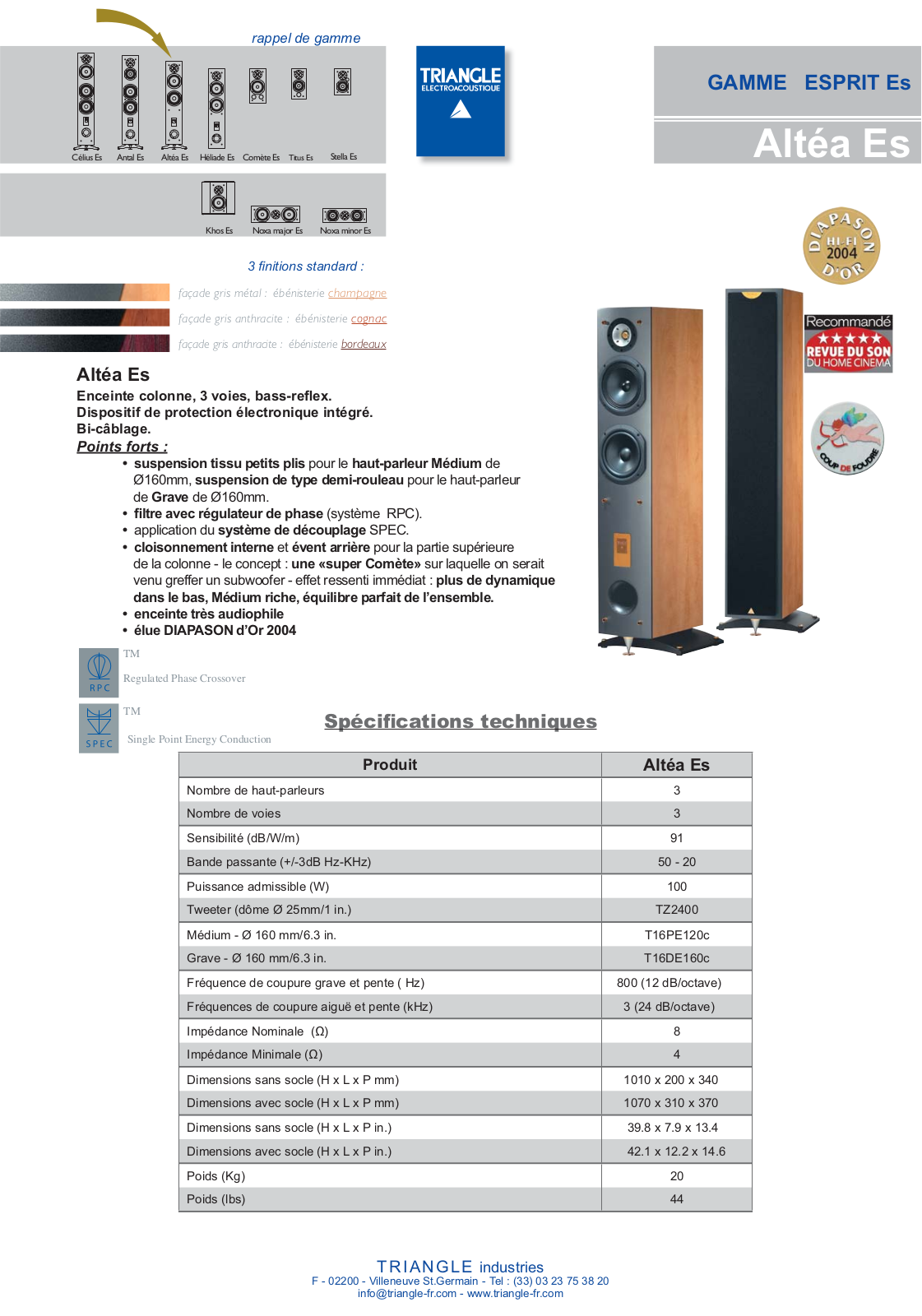 Triangle Altea ES Brochure