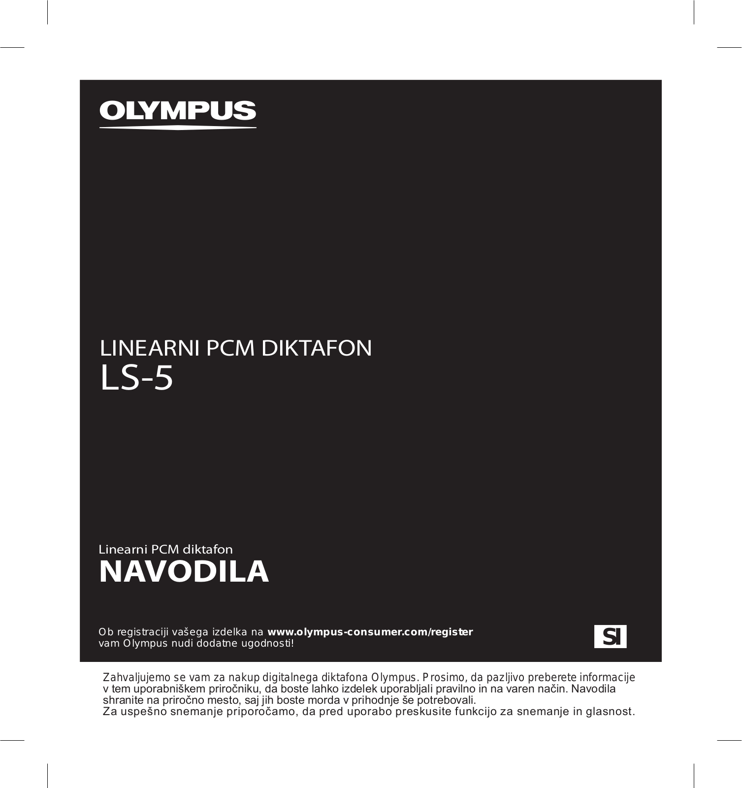 Olympus LS-5 User Manual