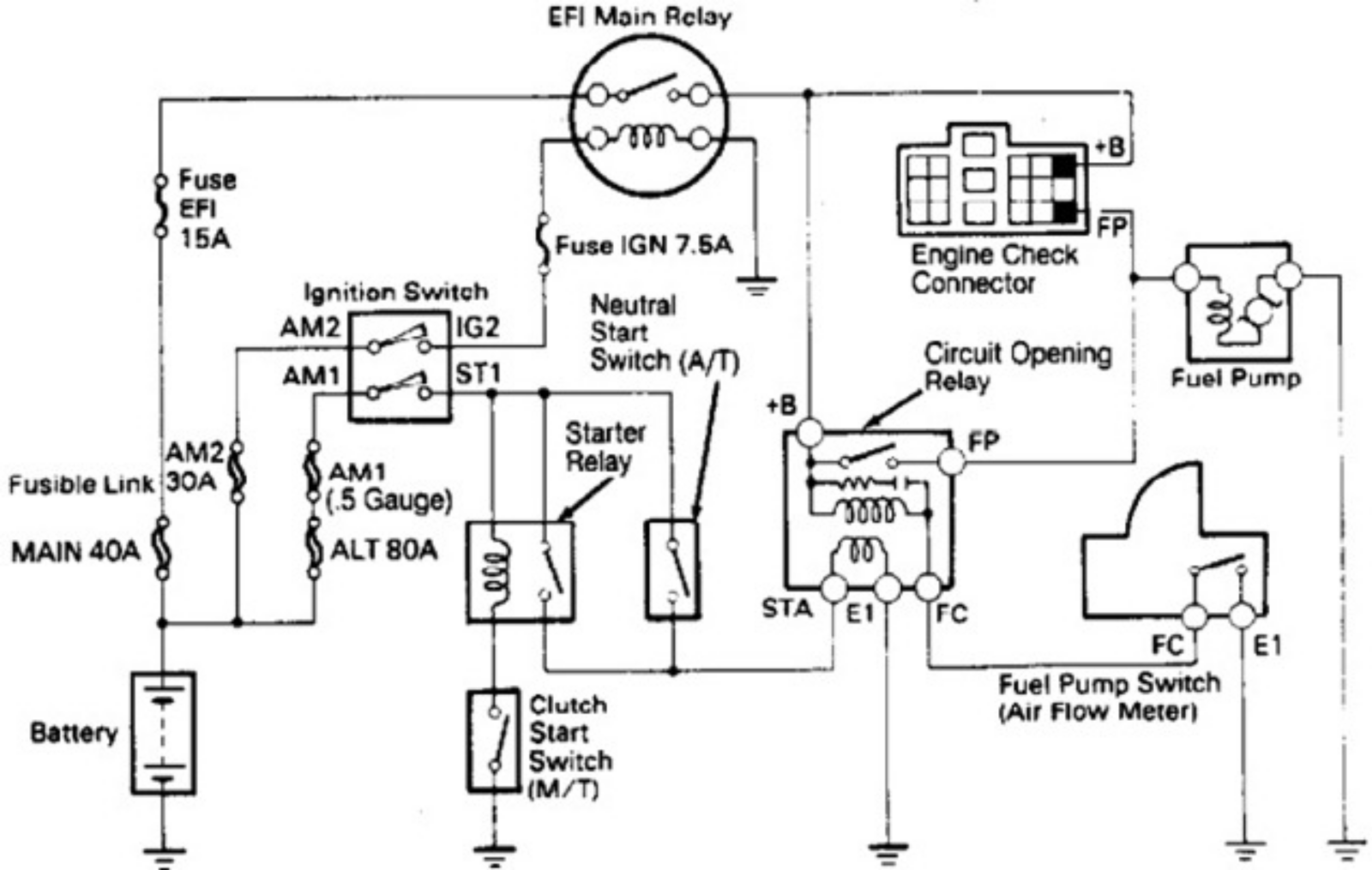 Toyota 1989   4runner schematic