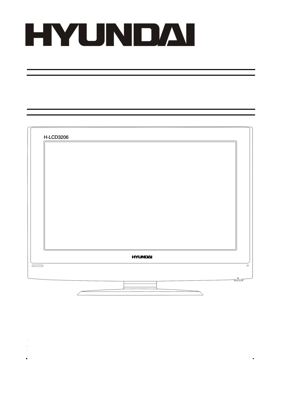 Hyundai H-LCD3206 Instruction Manual