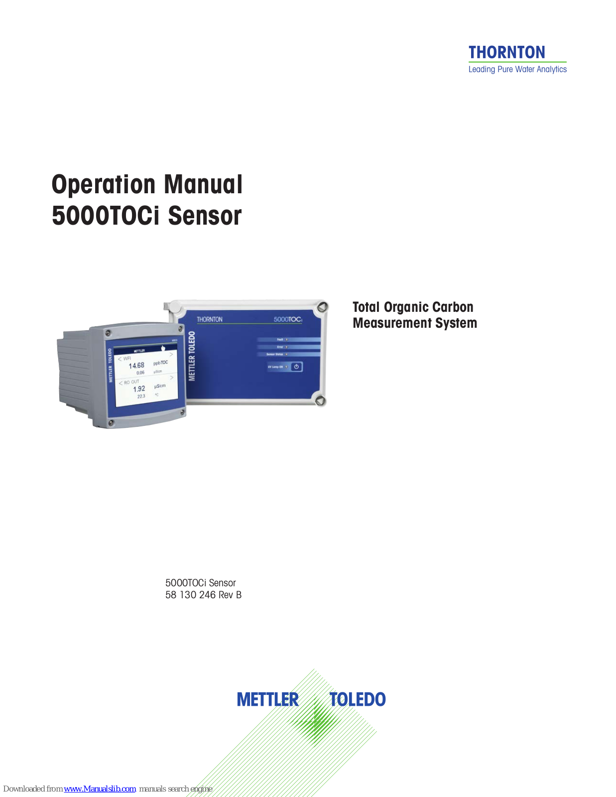 Mettler Toledo THORNTON 5000TOCi Operation Manual