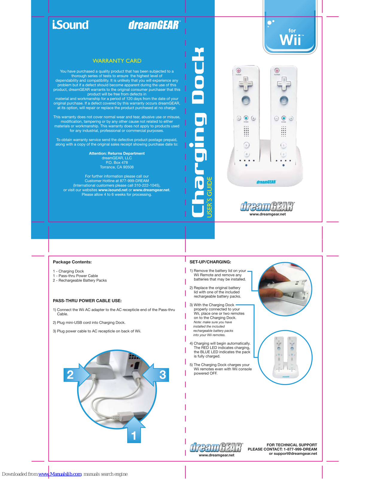 DreamGEAR Charging Dock User Manual