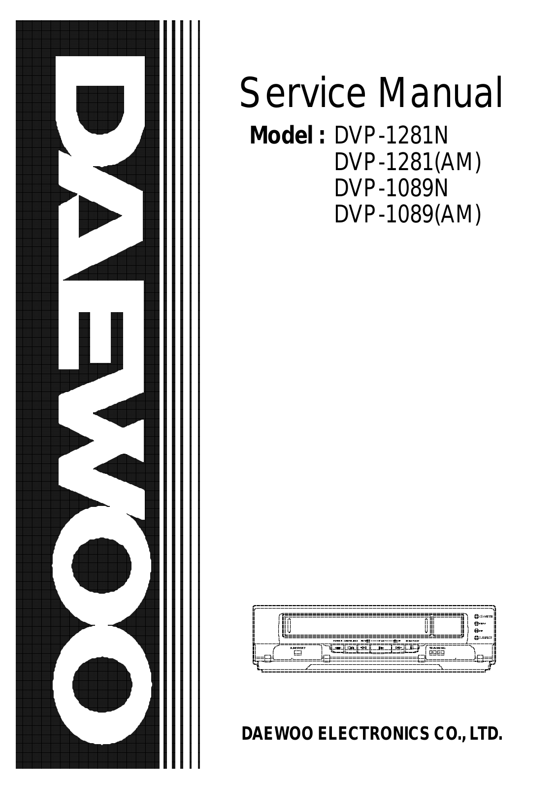 DAEWOO DVP-1281N Service Manual