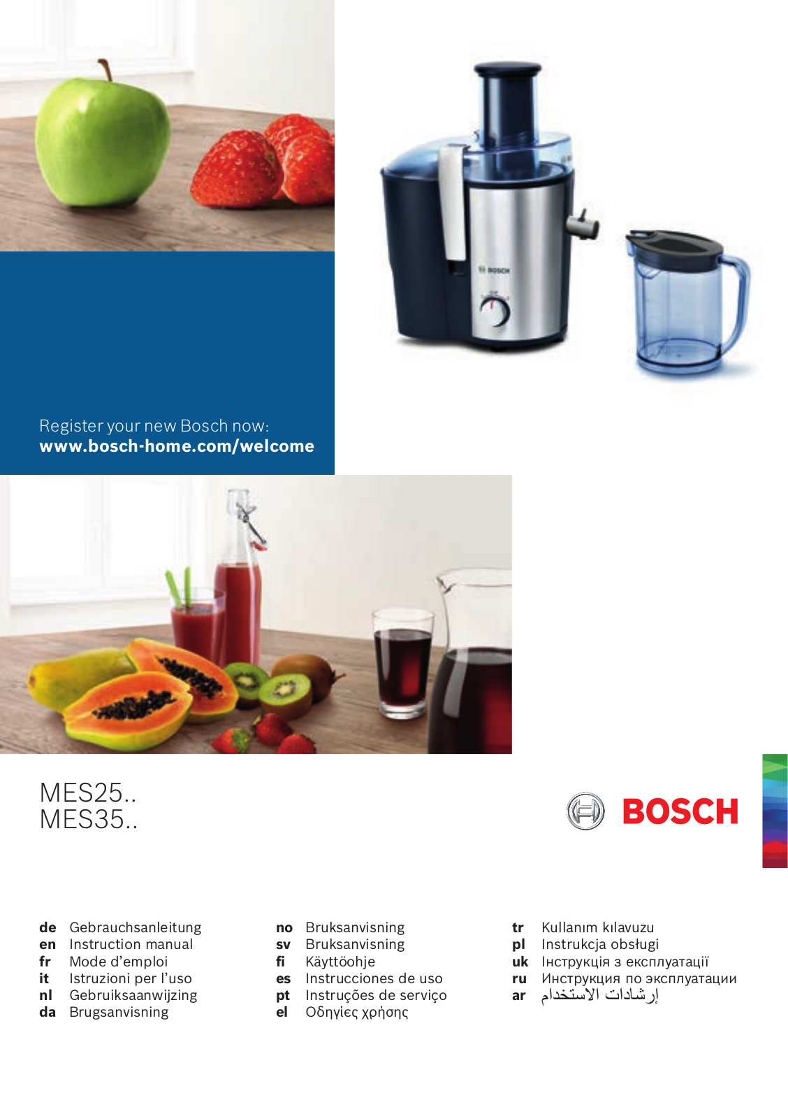 Bosch MES25, MES35 User Guide