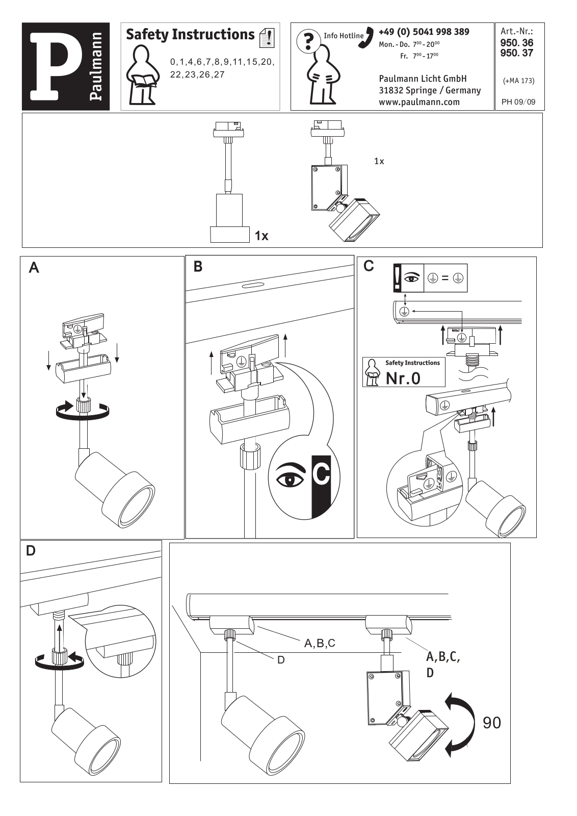Paulmann 95037 Safety instructions - ManualMachine.com