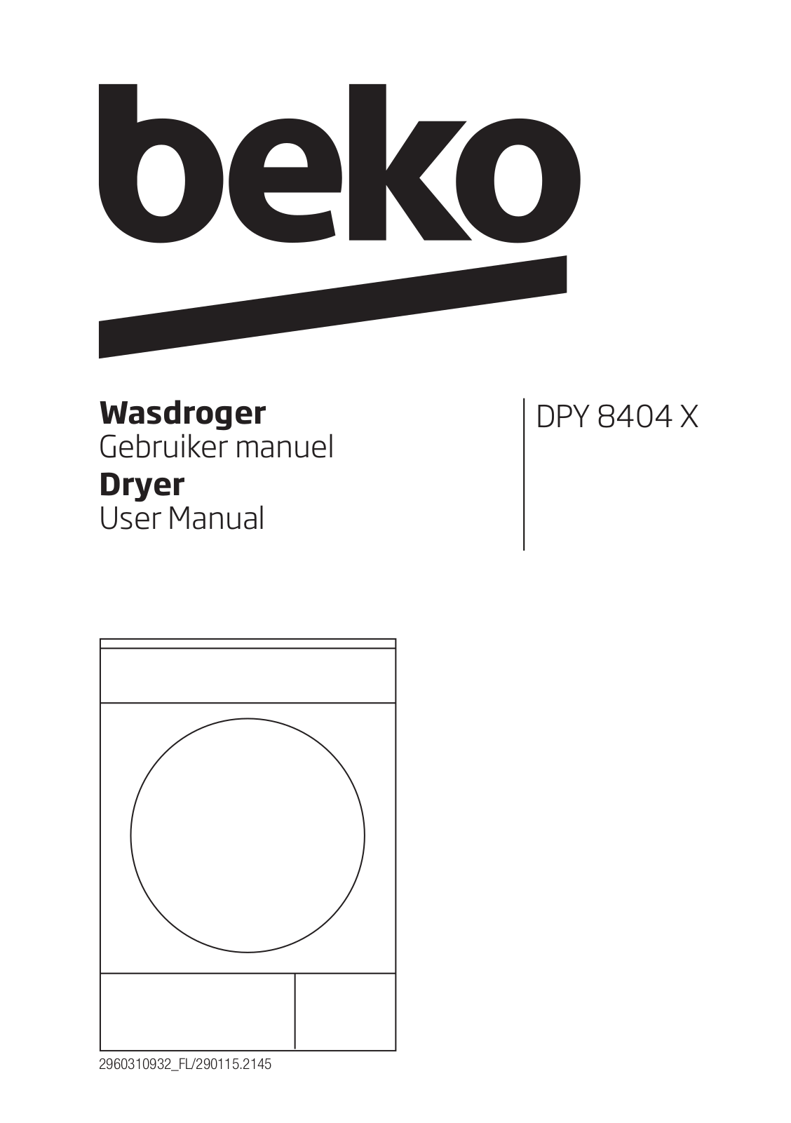 Beko DPY 8404 X User Manual