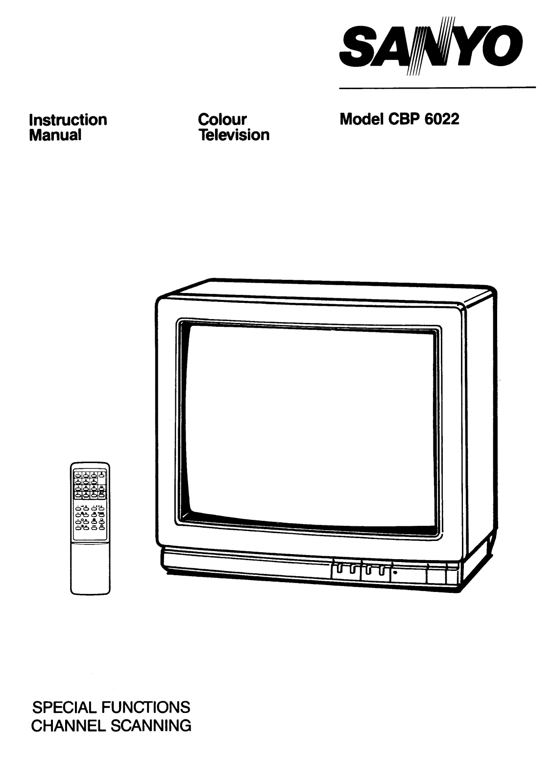 Sanyo CBP6022 Instruction Manual