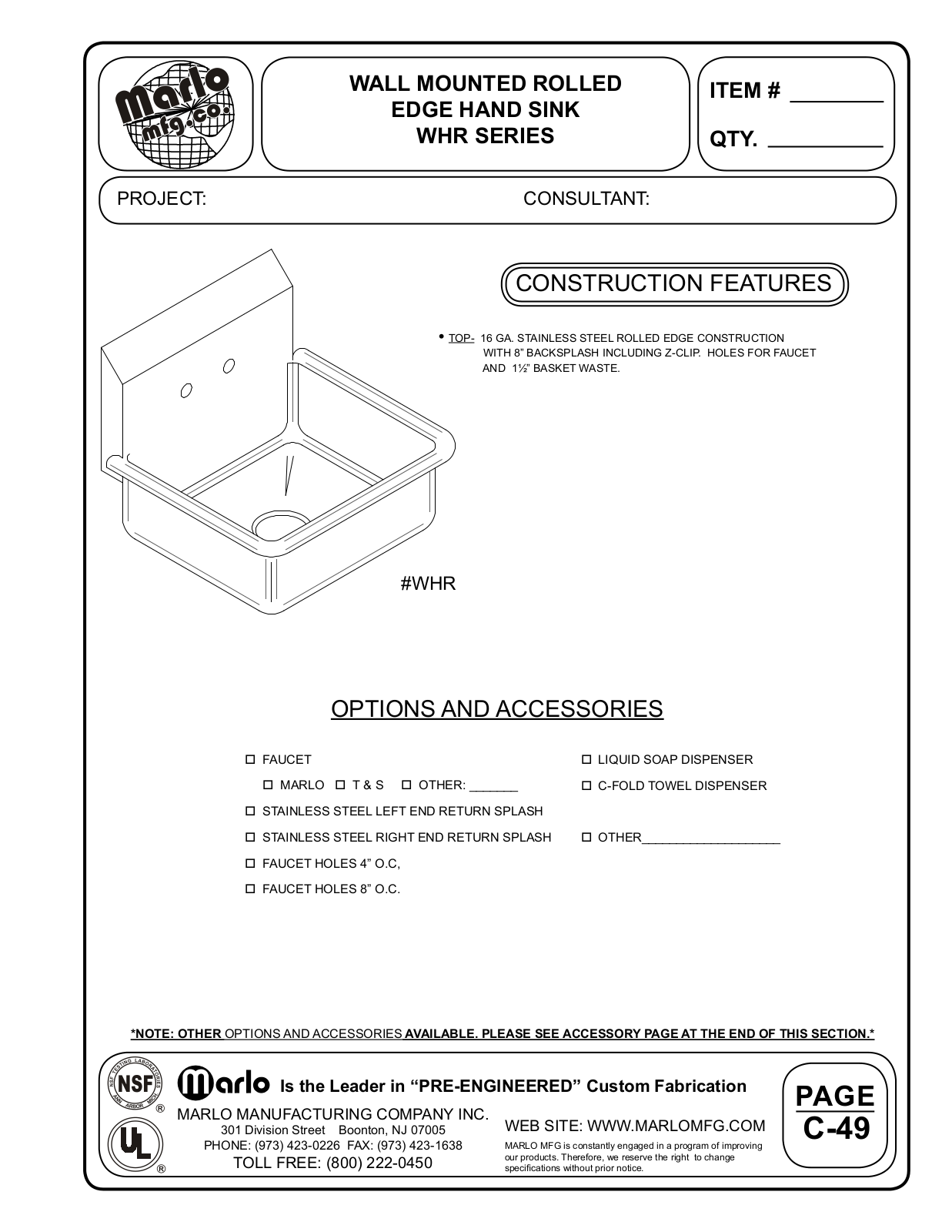 Marlo WHR1715 User Manual