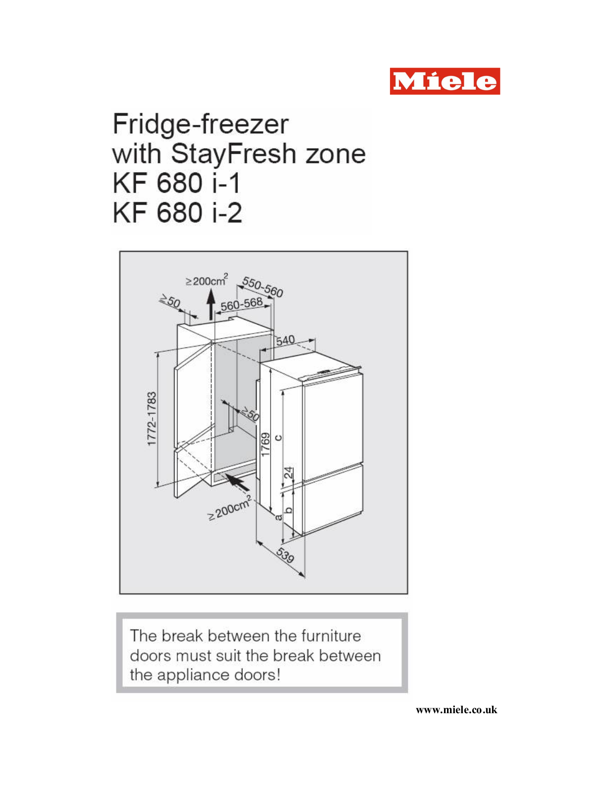 Miele KF 680 I-2 User Manual