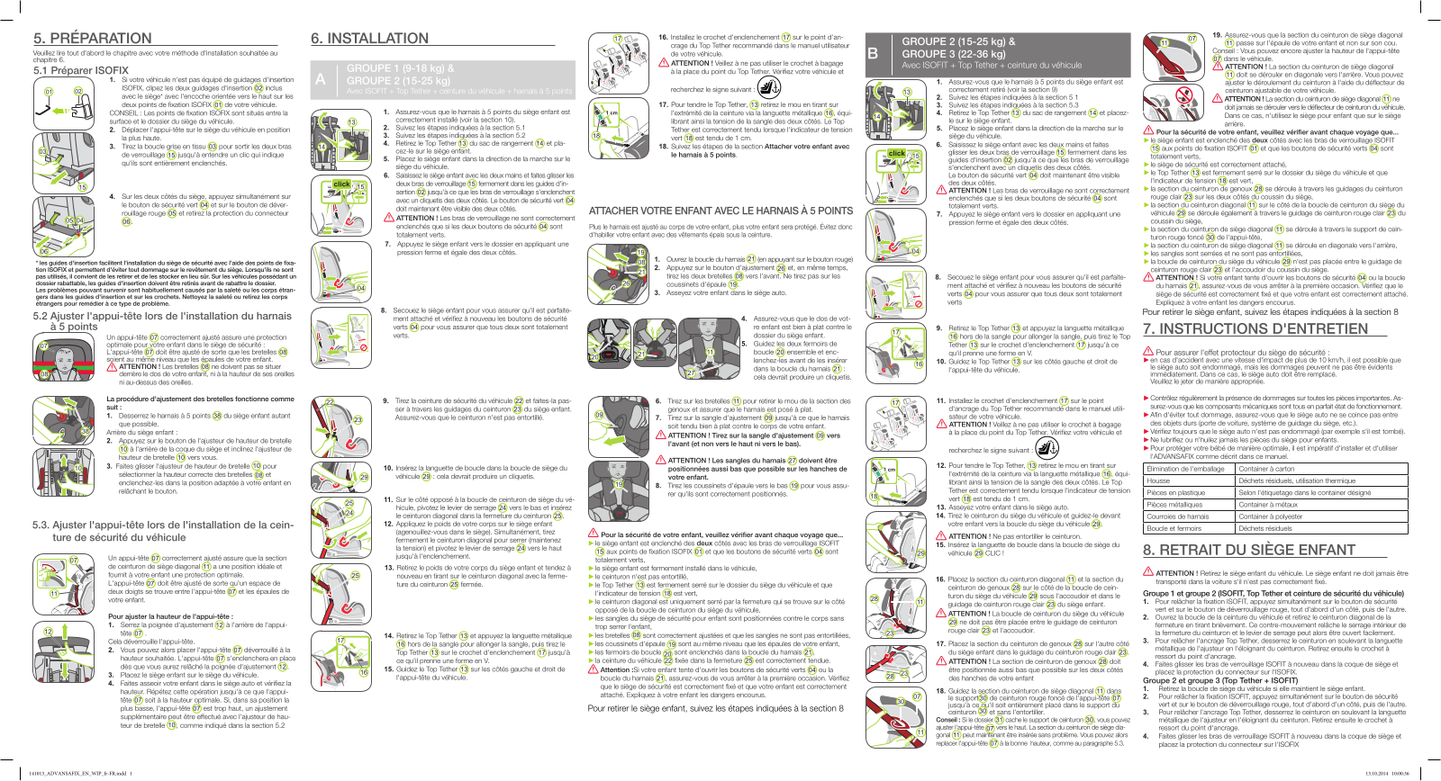 Britax b-motion 4 plus, ADVANSAFIX User Manual