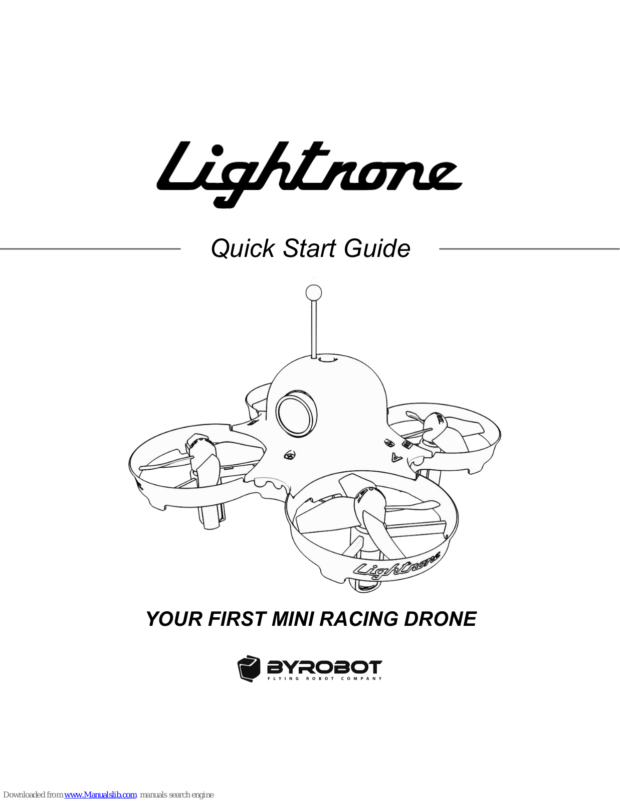 Byrobot Lightnone Quick Start Manual - ManualMachine.com