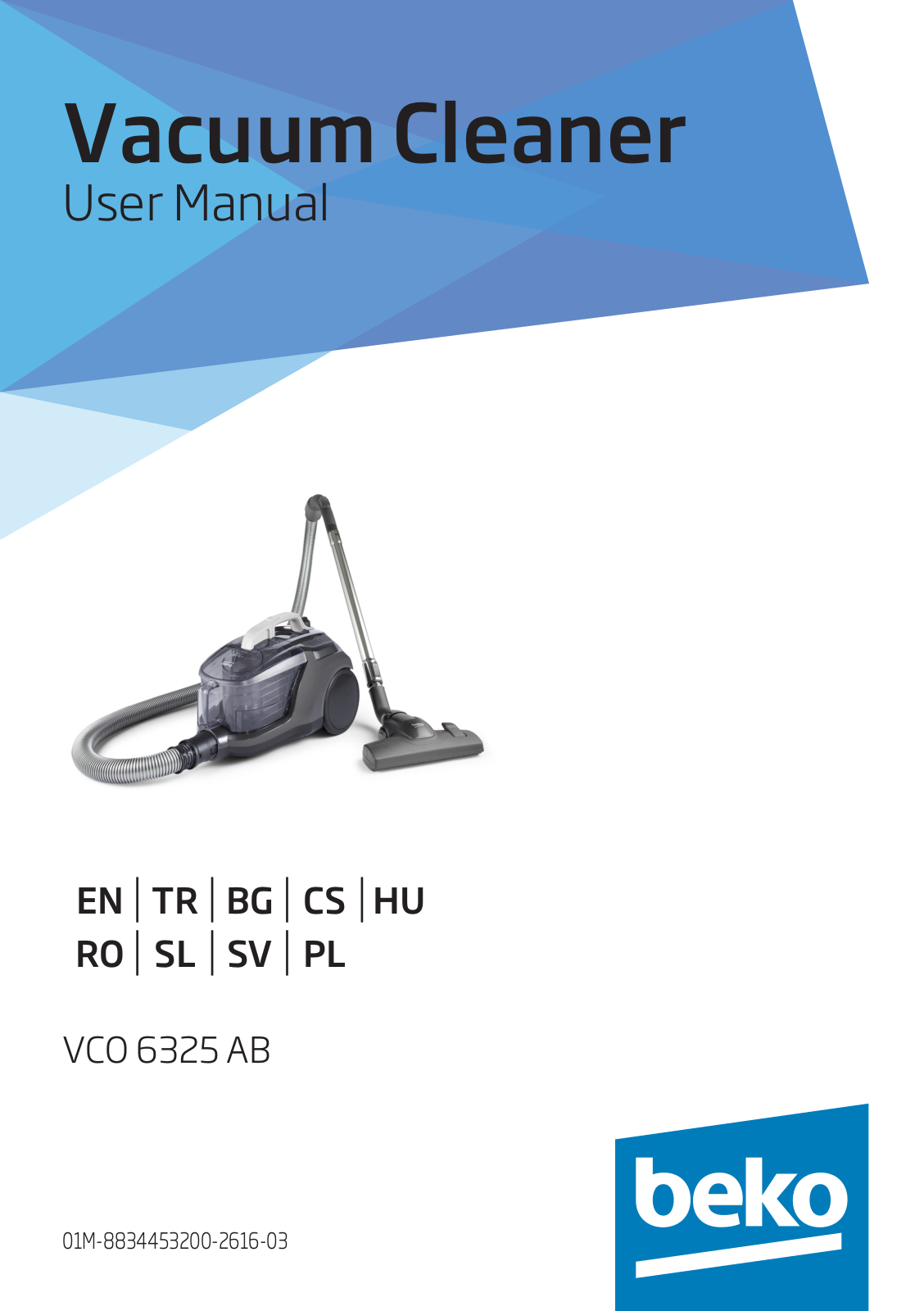 BEKO VCO6325AB User Manual