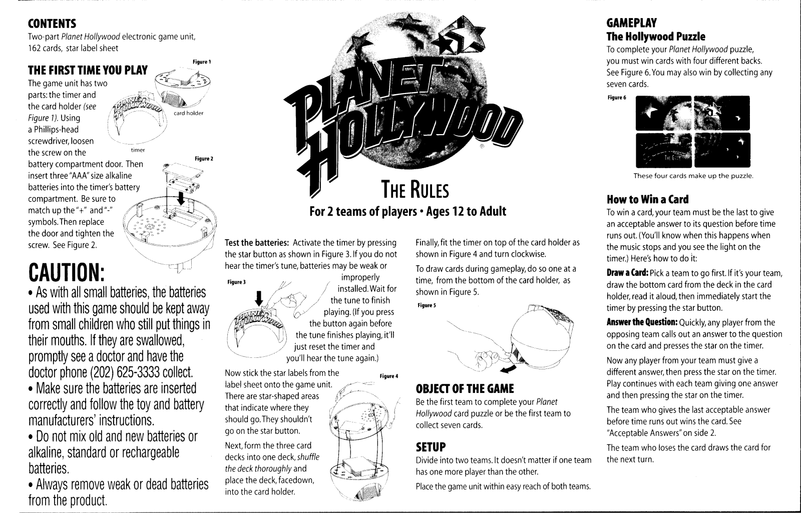 Hasbro PLANET HOLLYWOOD User Manual