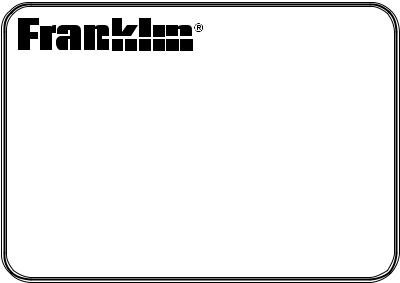 Franklin BIB-1450 User Manual