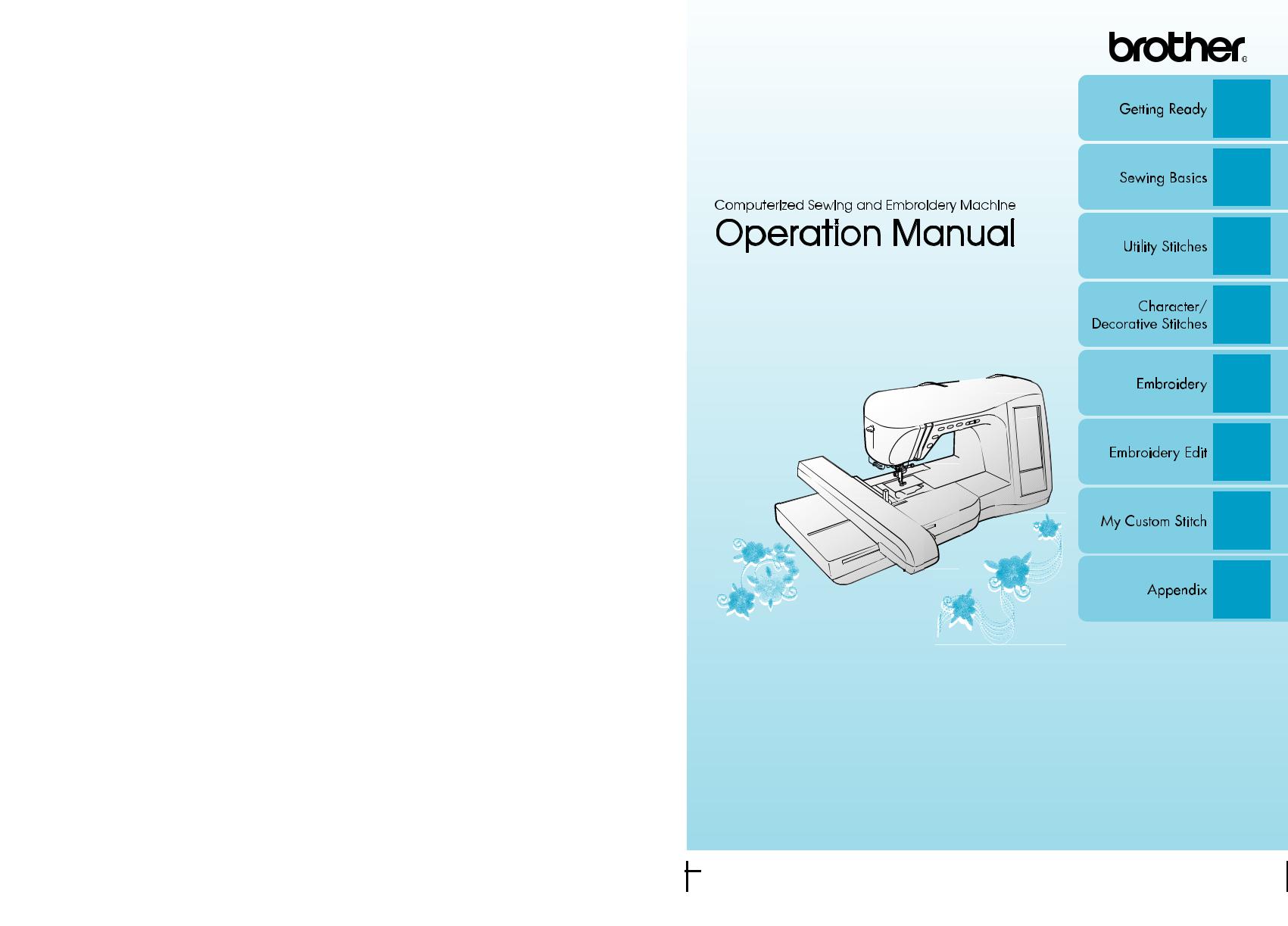 Brother Innov-is 1500D Operation Manual