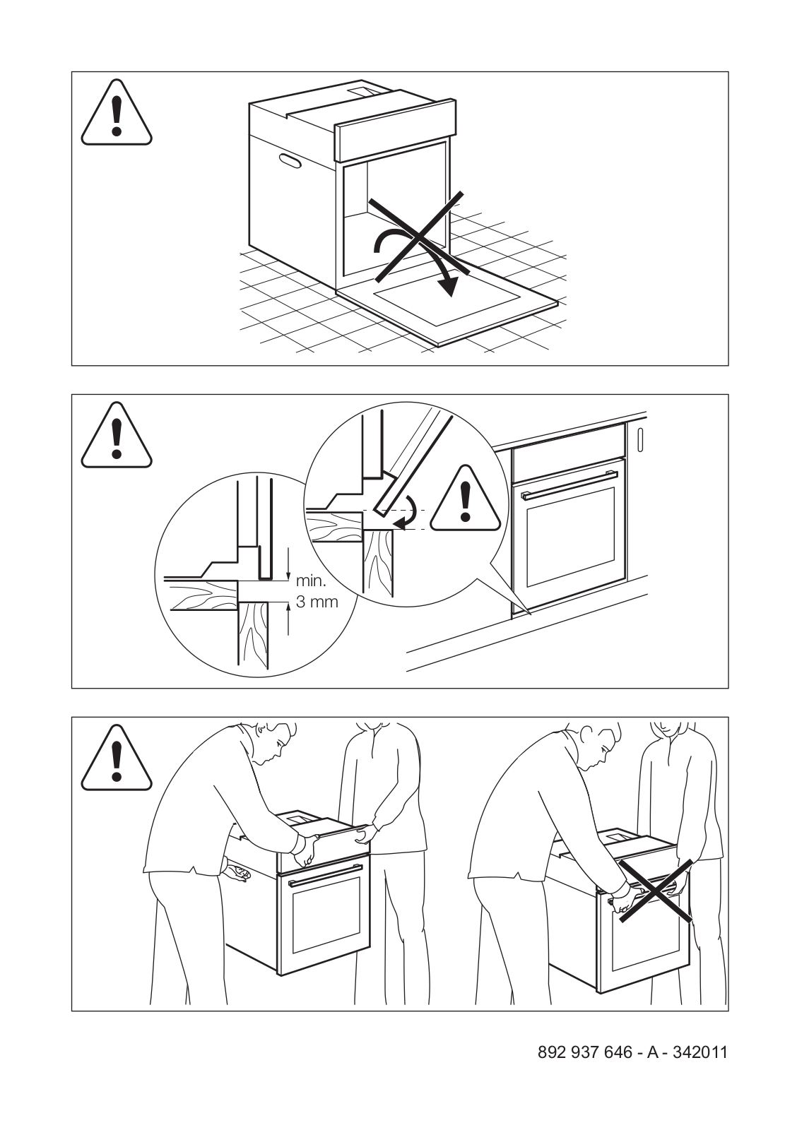 AEG EBSL80SP, EHK1WE, EHK13SW, EBL80CN INSTALLATION GUIDE