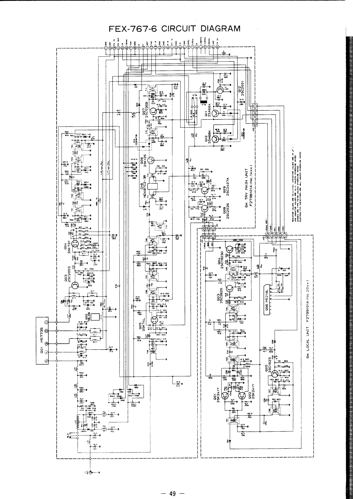 YAESU FT-767GX Schematics