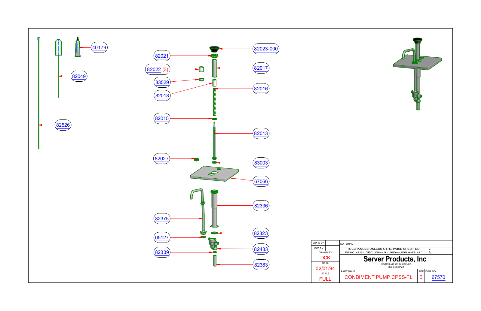 Server 67570 Parts Manual