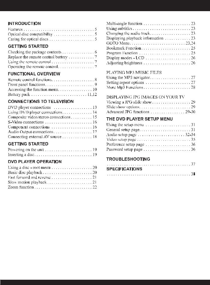 Denver MT-703 User Manual