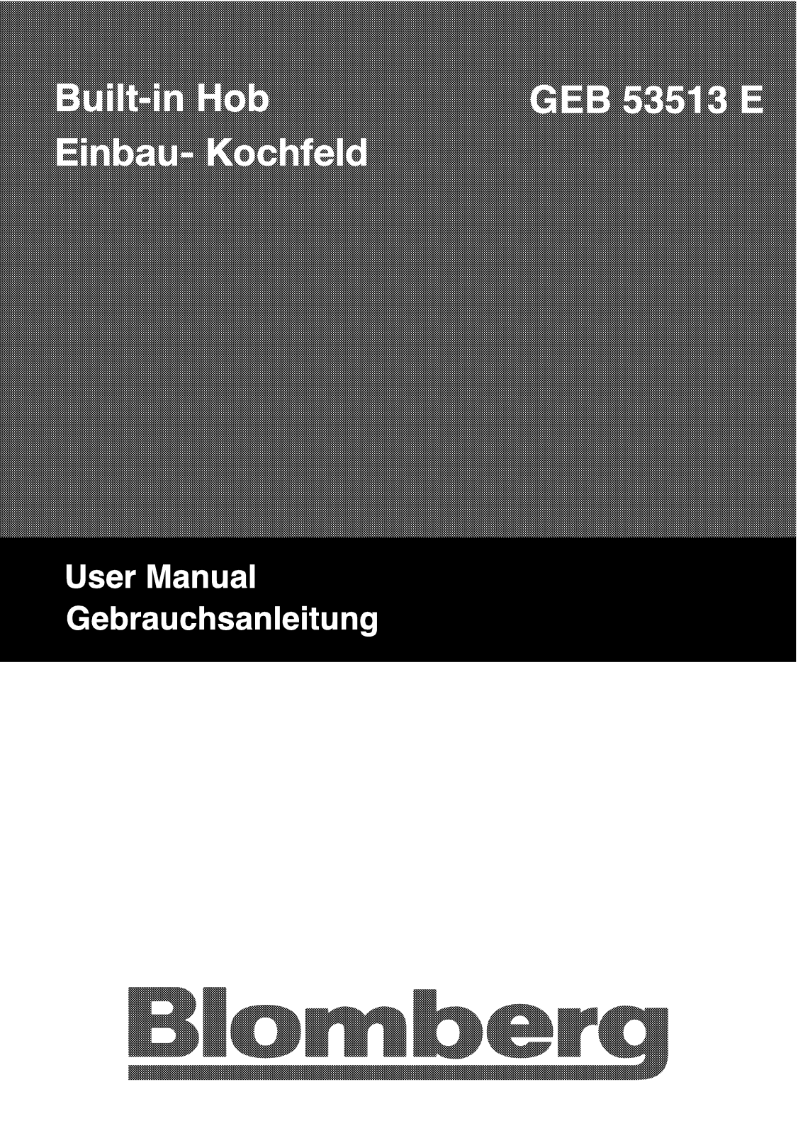 Blomberg GEB53513E User manual