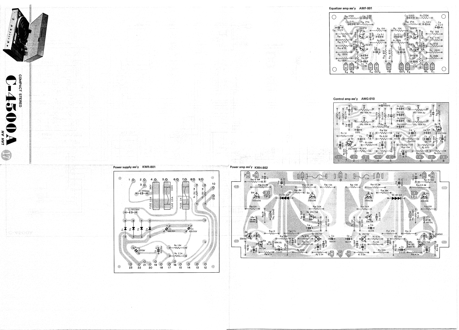 Pioneer C-4500-A Schematic