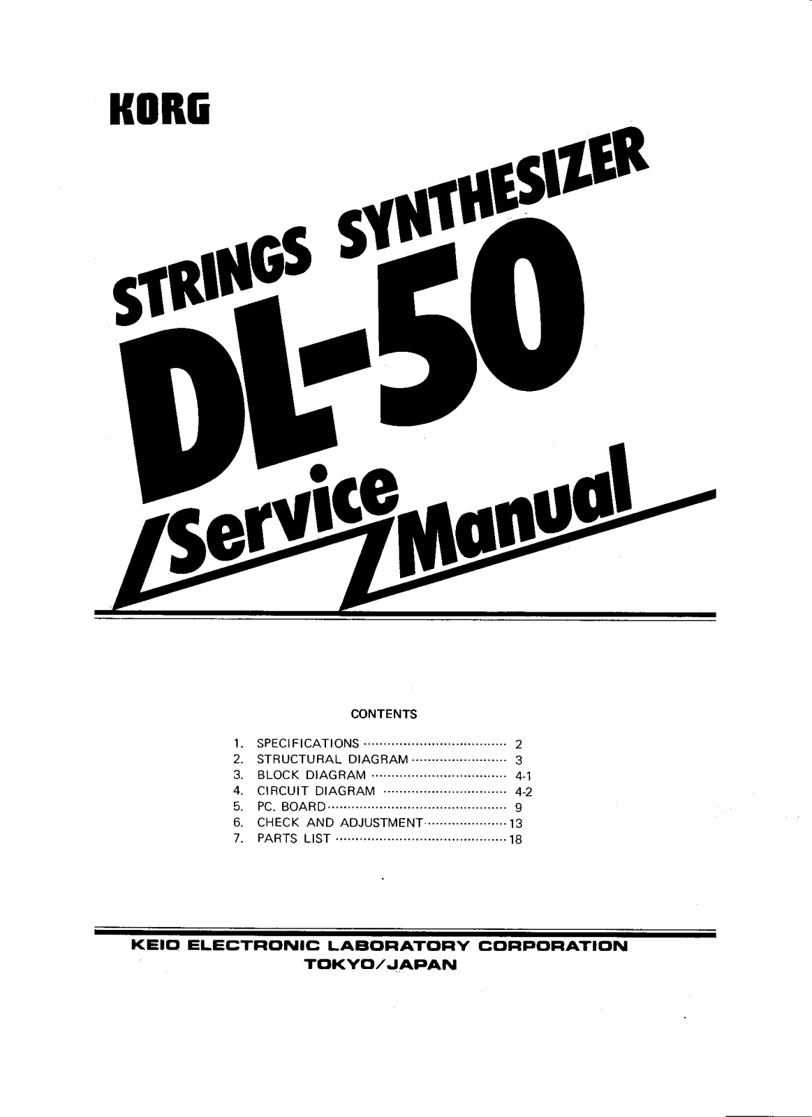 Korg DL-50 User Manual