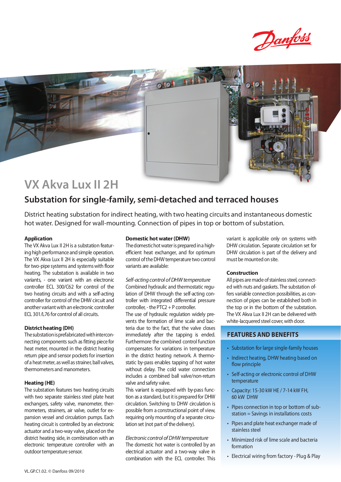 Danfoss VX Akva Lux II 2H Fact sheet