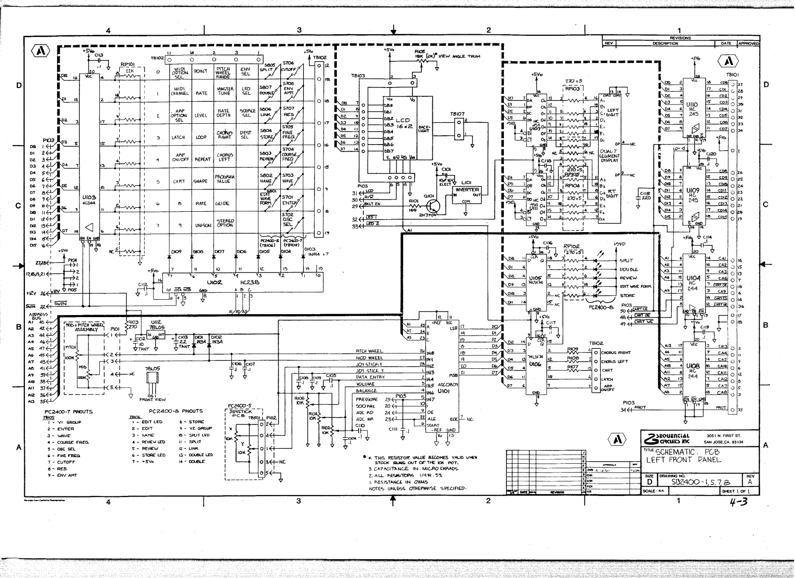 Sequential ProphetVS Service Manual