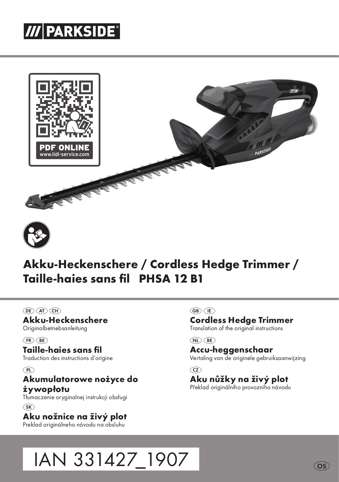 Parkside PHSA 12 B1 User guide - ManualMachine.com