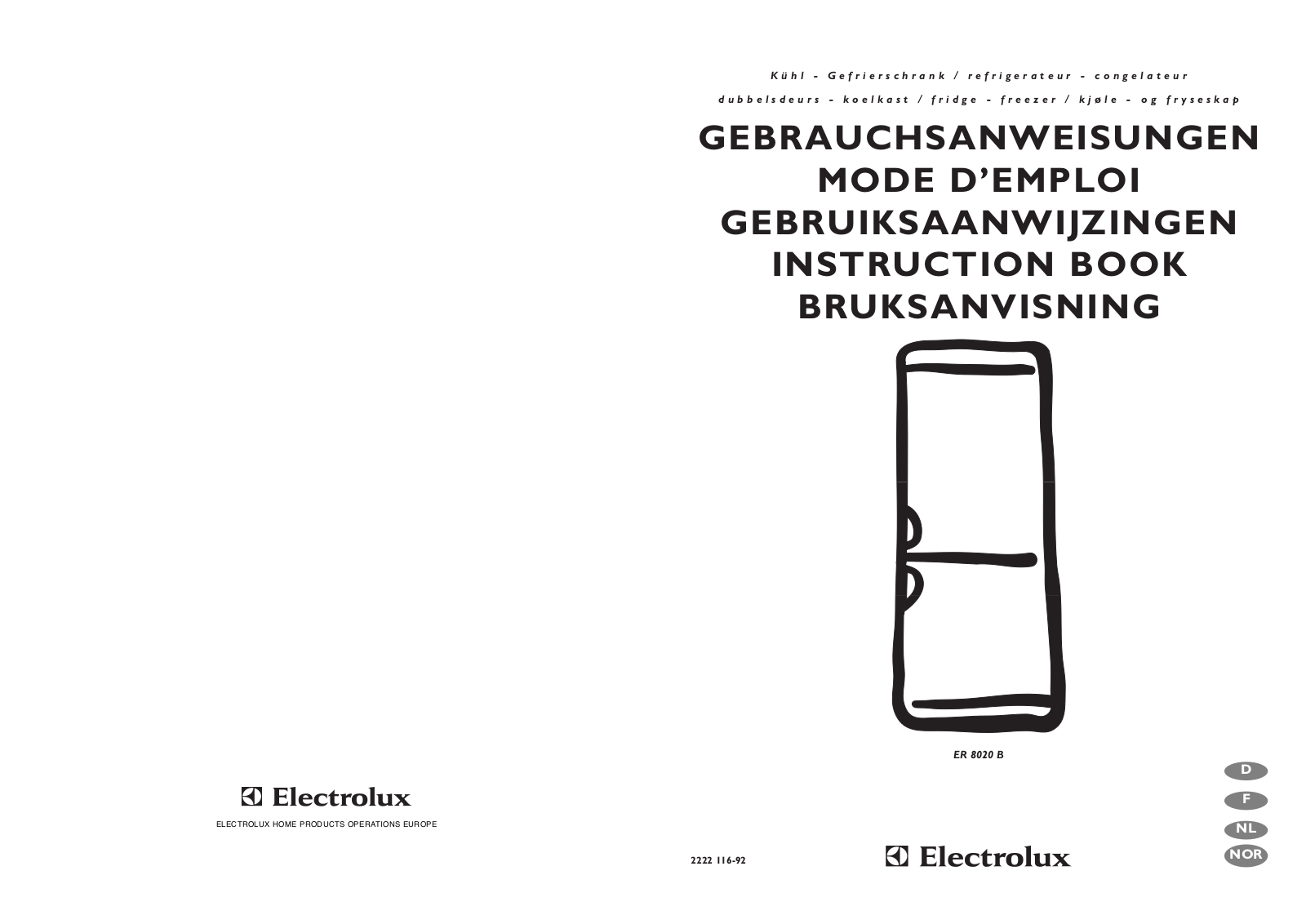 AEG ER8020B User Manual