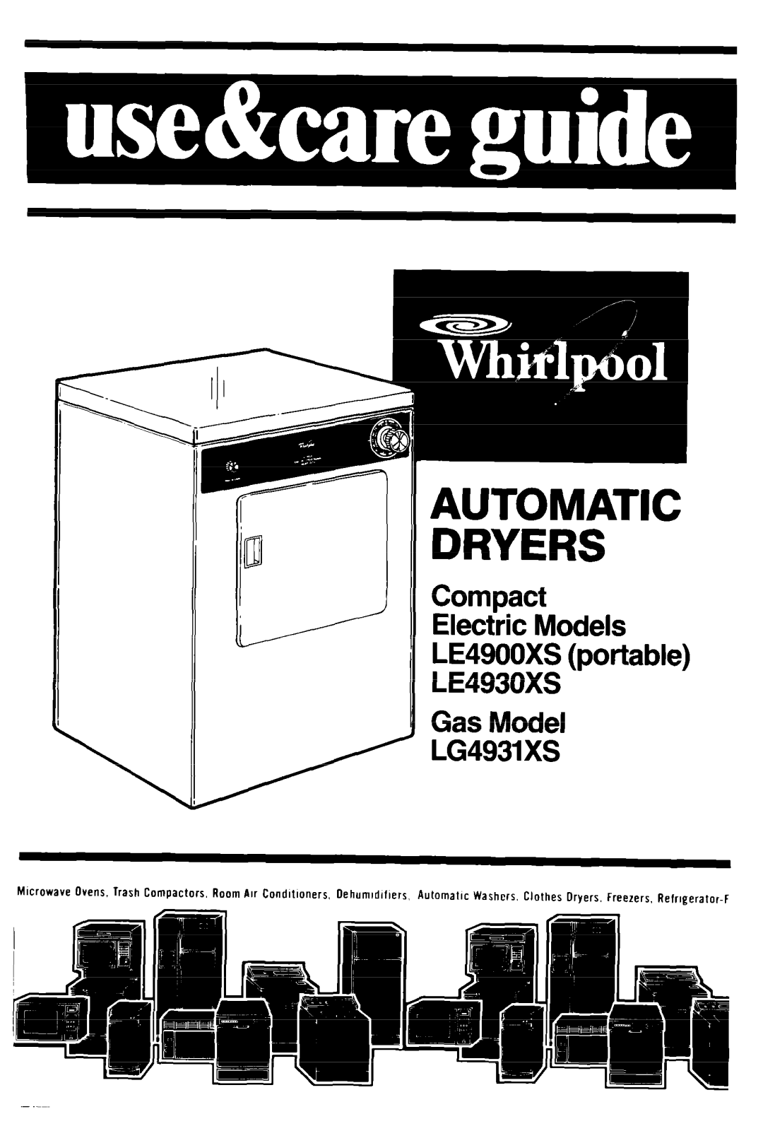 Whirlpool LE4900XS, LG4931XS, LE4930XS User Manual - ManualMachine.com