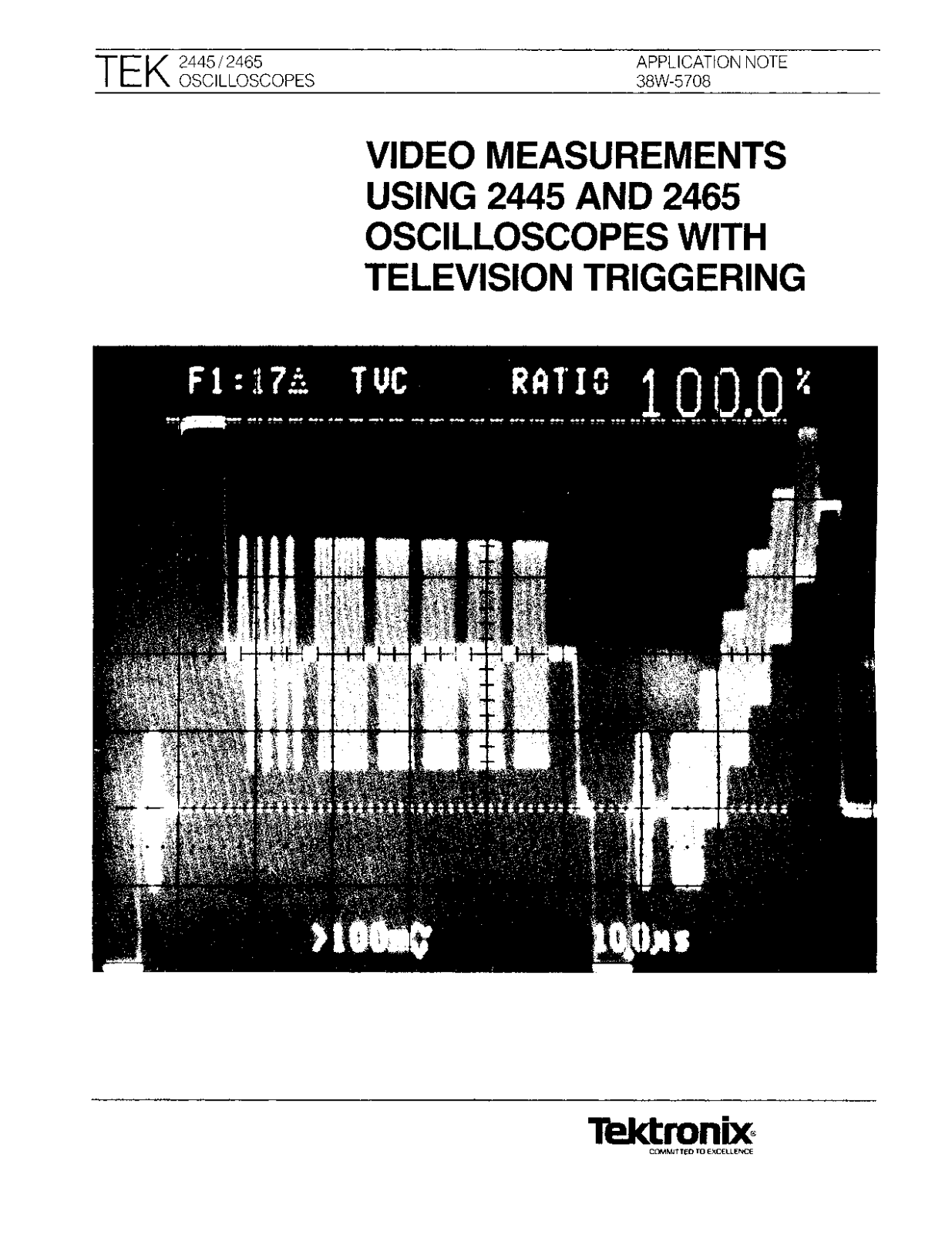 Tektronix 2445, 2465 User Manual