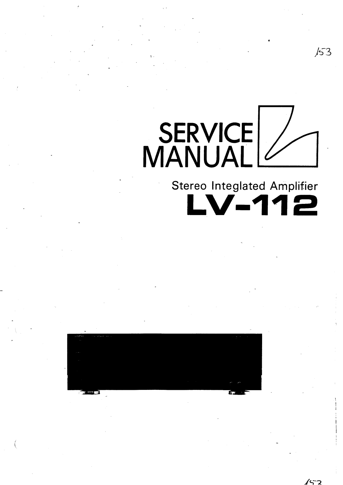 Luxman LV-112 Service manual