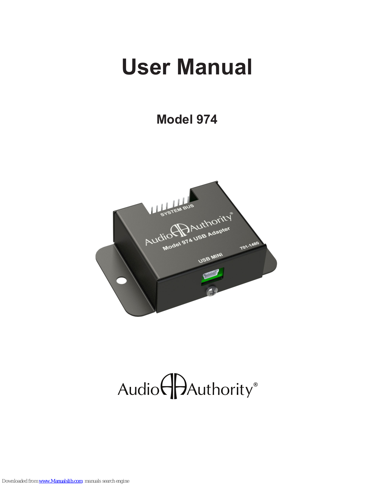 Audio Authority 974 User Manual - ManualMachine.com