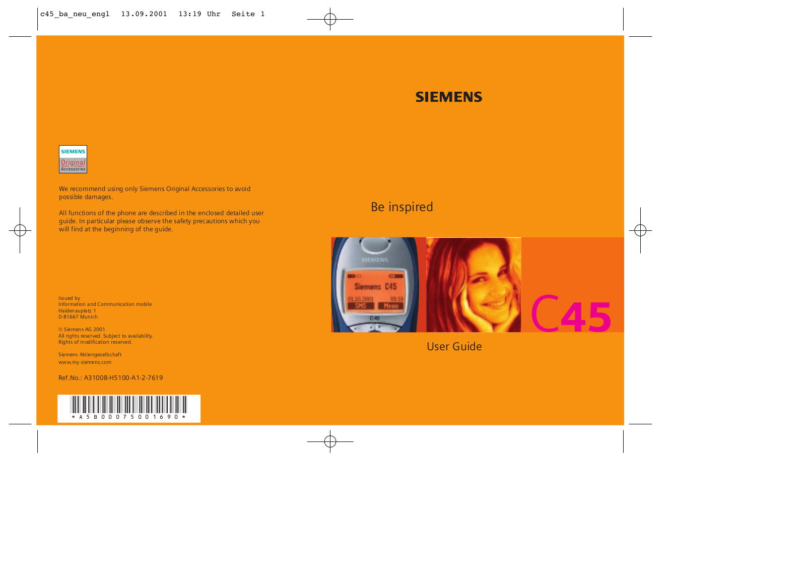 Siemens C45 User Manual