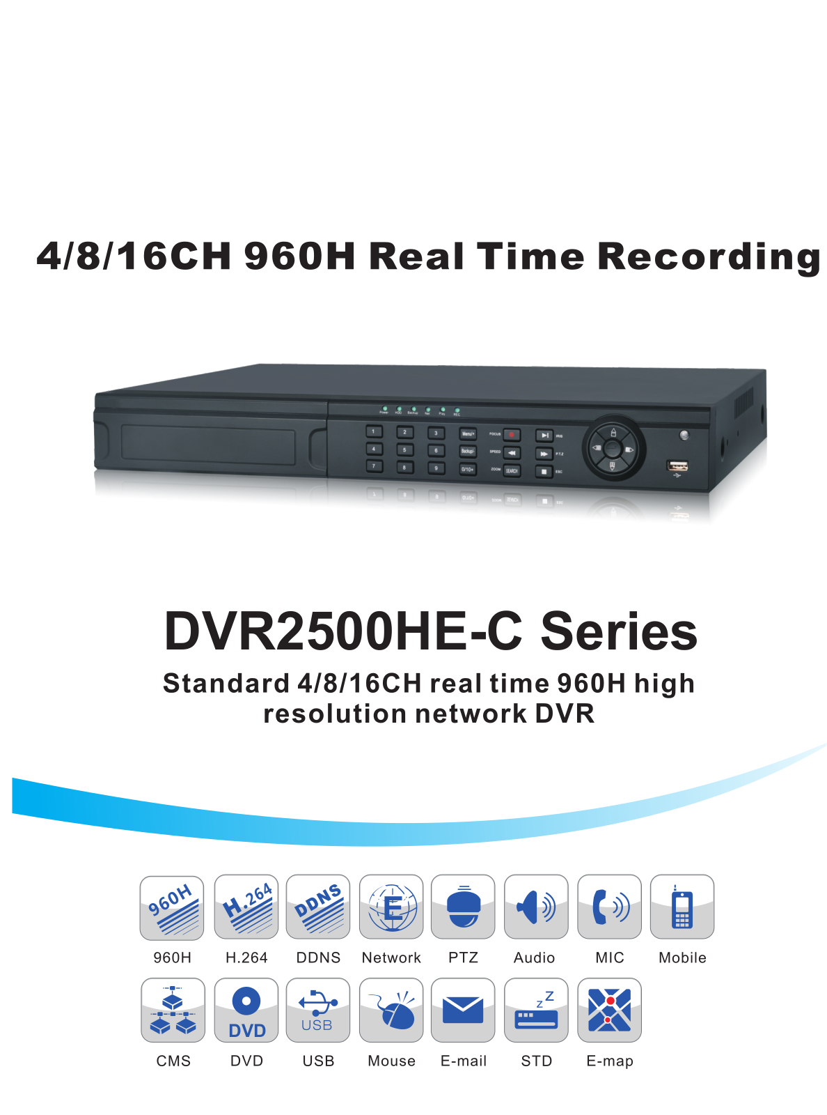 COP-USA DVR2508HE-C, DVR2504HE-C Specsheet