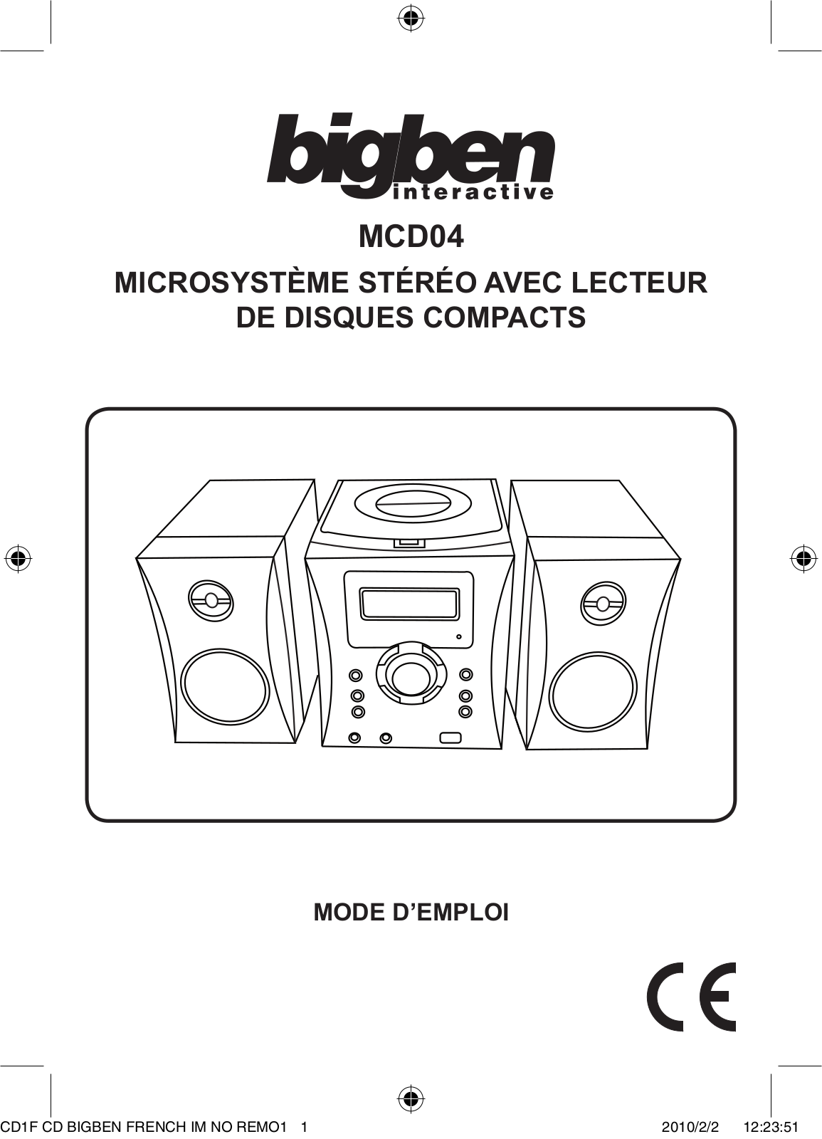 BIGBEN INTERACTIVE MCD04 User Manual