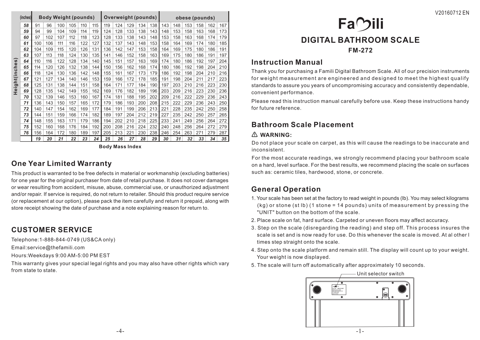 Famili FM-272 User Manual